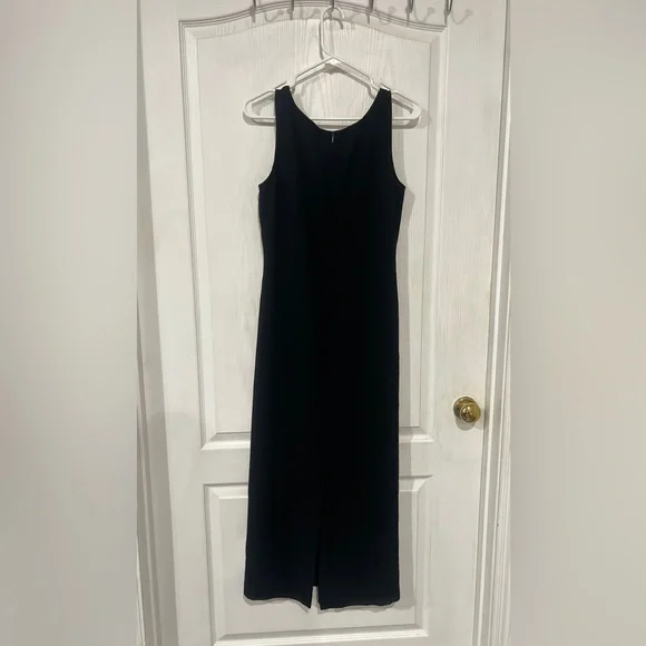 Vintage Cynthia Howie Maggie Boutique Elegant Black Sleeveless Dress - Picture 3 of 5